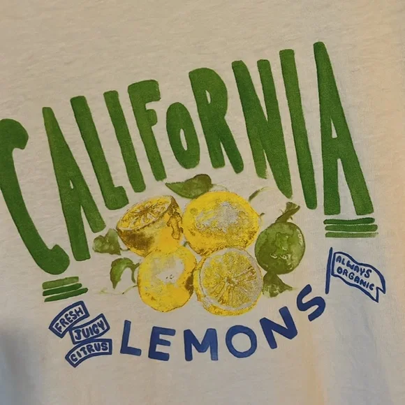 *SALE* J. Crew California Lemons Graphic Tee - Picture 6 of 6